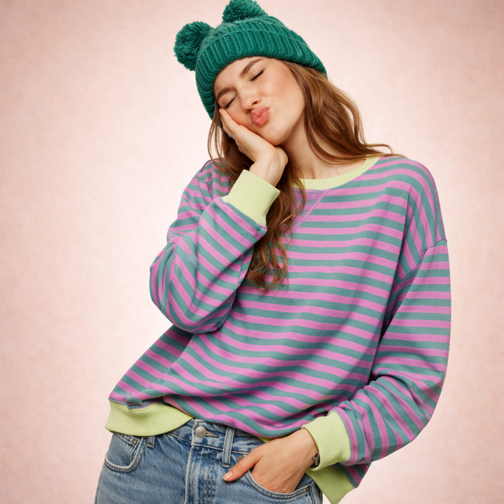 Elena | Trendiges und gemütliches Oversized-Damen-Sweatshirt