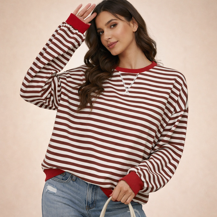 Elena | Trendiges und gemütliches Oversized-Damen-Sweatshirt