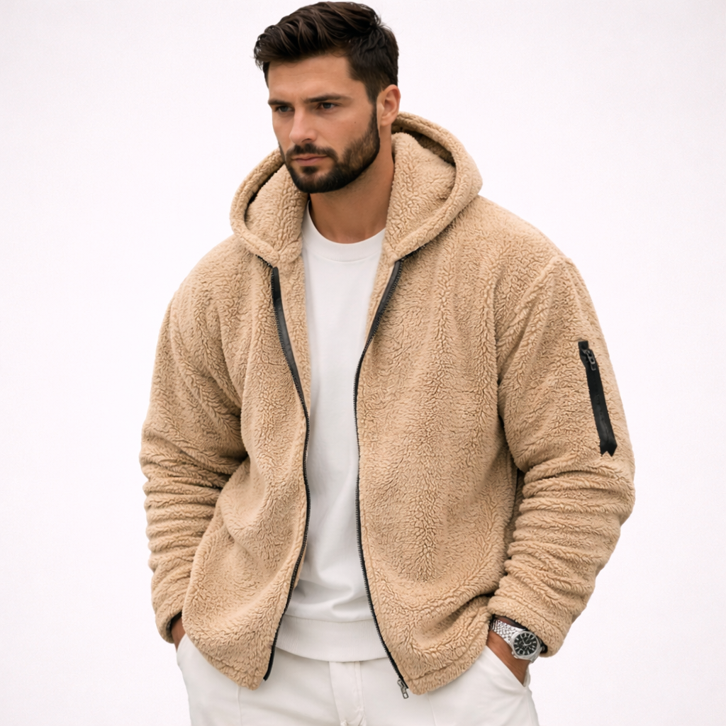 Marcus | Warme und sportliche Kapuzen-Winterjacke für Herren
