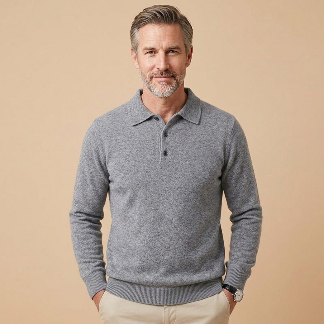 Hayden | Elegantes und stilvolles Langarm-Poloshirt