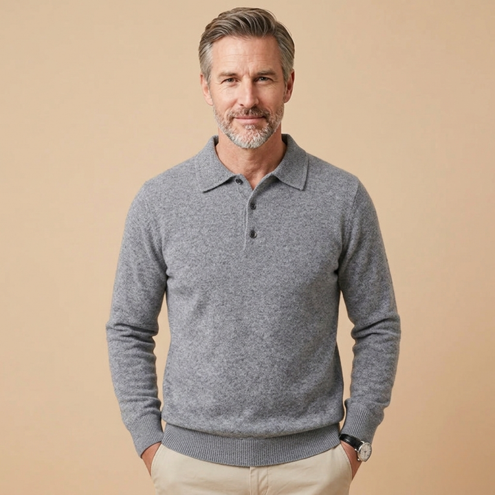 Hayden | Elegantes und stilvolles Langarm-Poloshirt