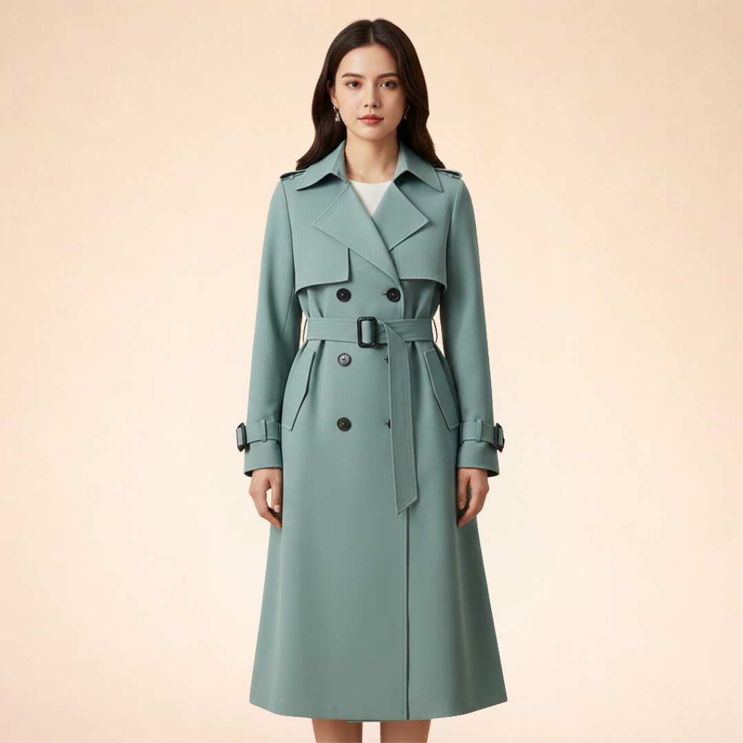 Serena | Klassischer Trenchcoat mit zeitloser Eleganz