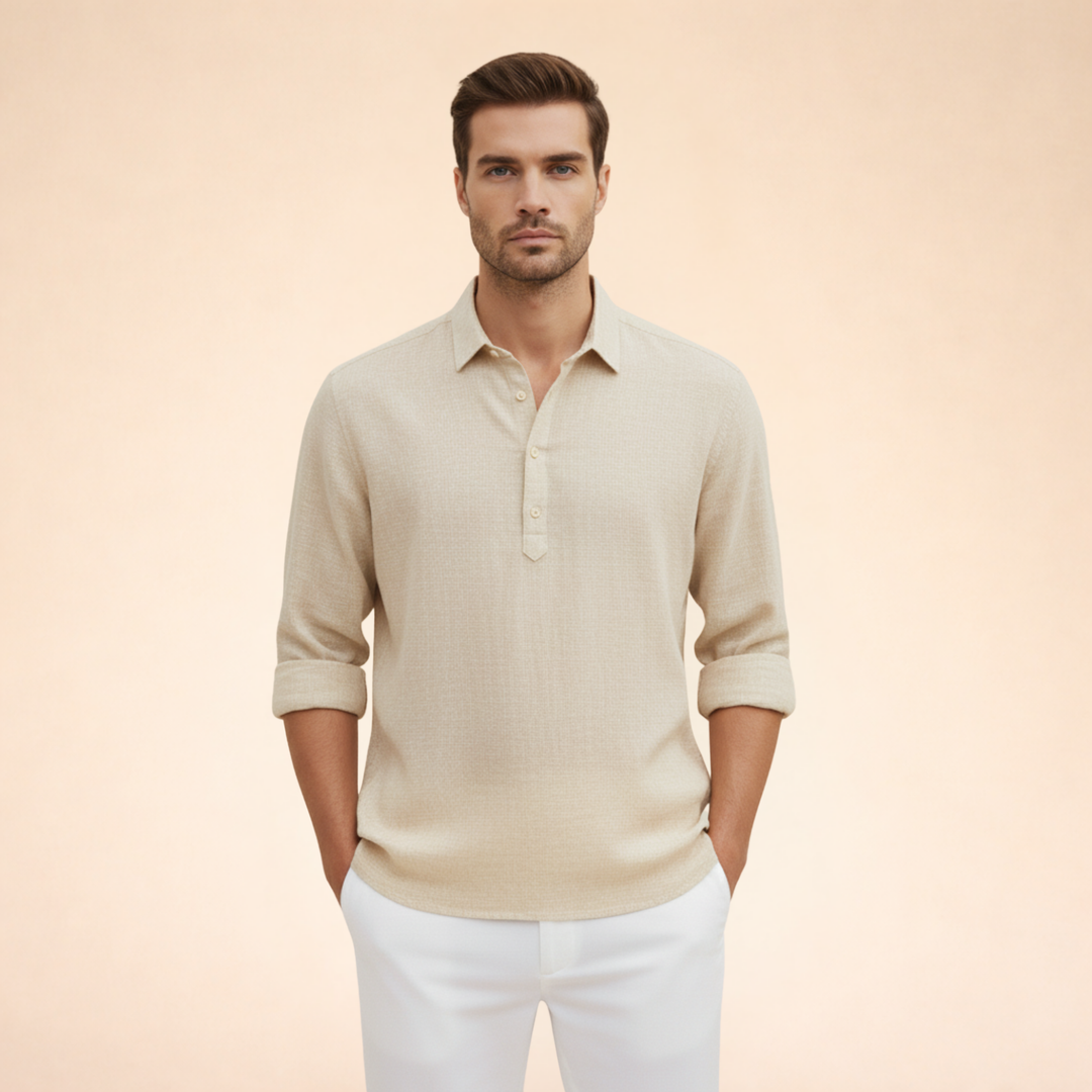 Luca | Leinen Sommerpolo
