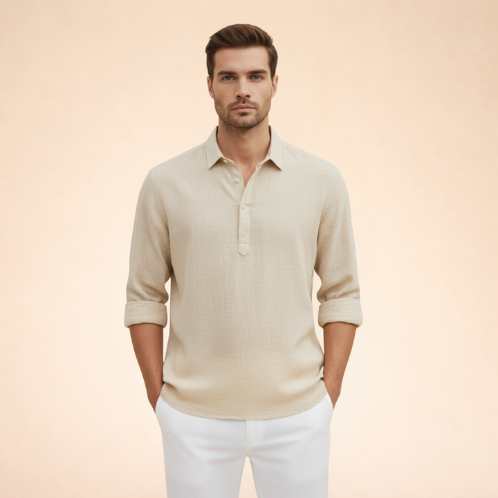 Luca | Leinen Sommerpolo