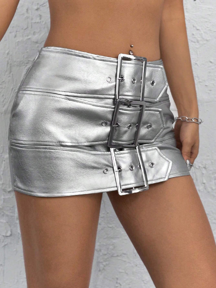 Craftsmiley "Silver Streak" Skort – Bold, Edgy &amp; Unstoppable ✨