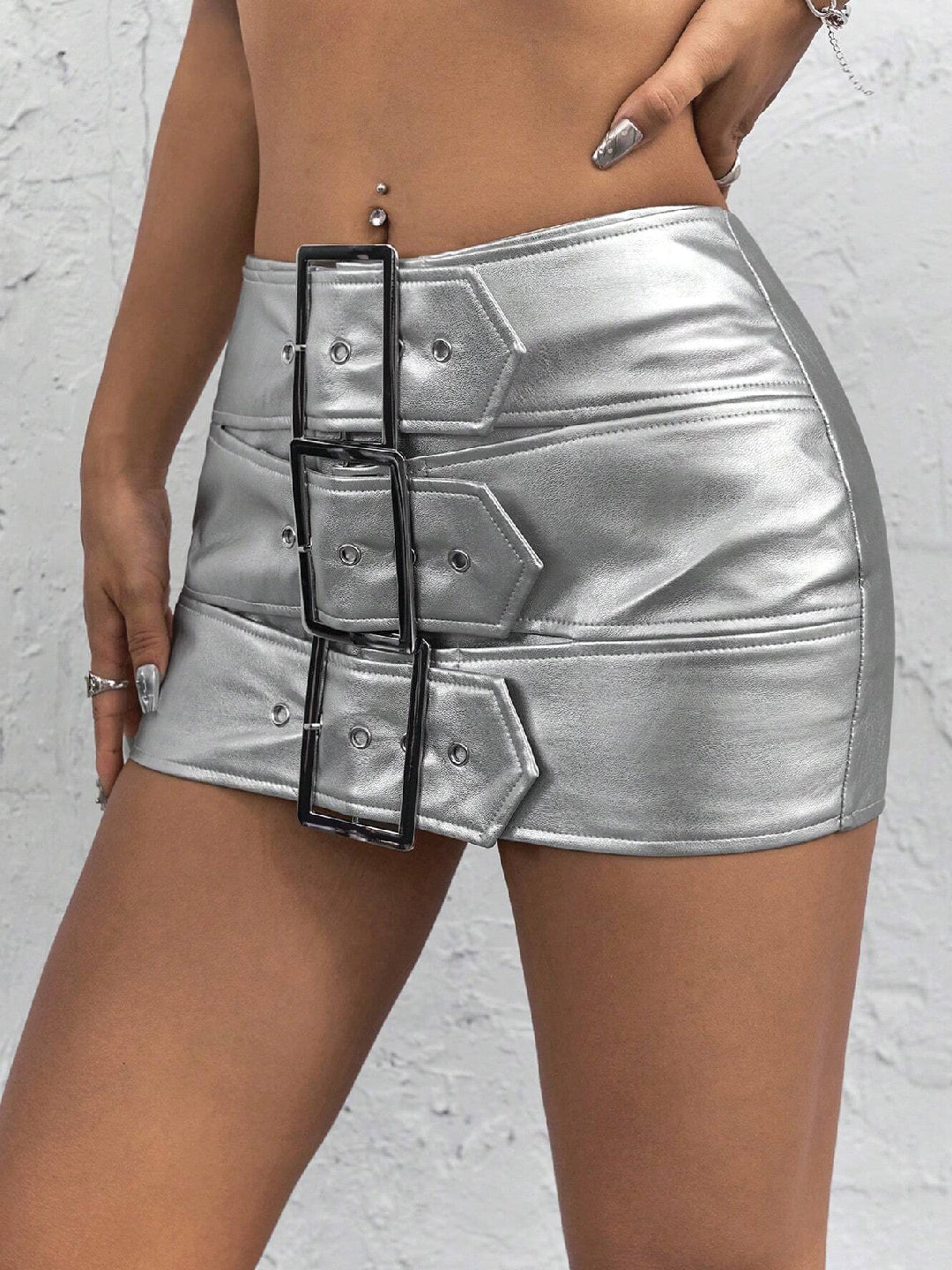 Craftsmiley "Silver Streak" Skort – Bold, Edgy &amp; Unstoppable ✨