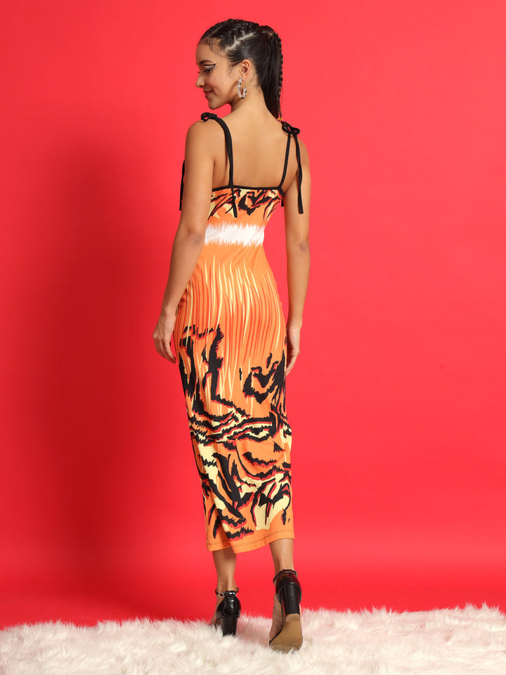 Women Bodycon Multicolor Dress
