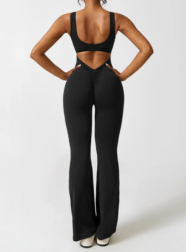 Craftsmiley V-Back Flared Jumpsuit (Pack of 2)
