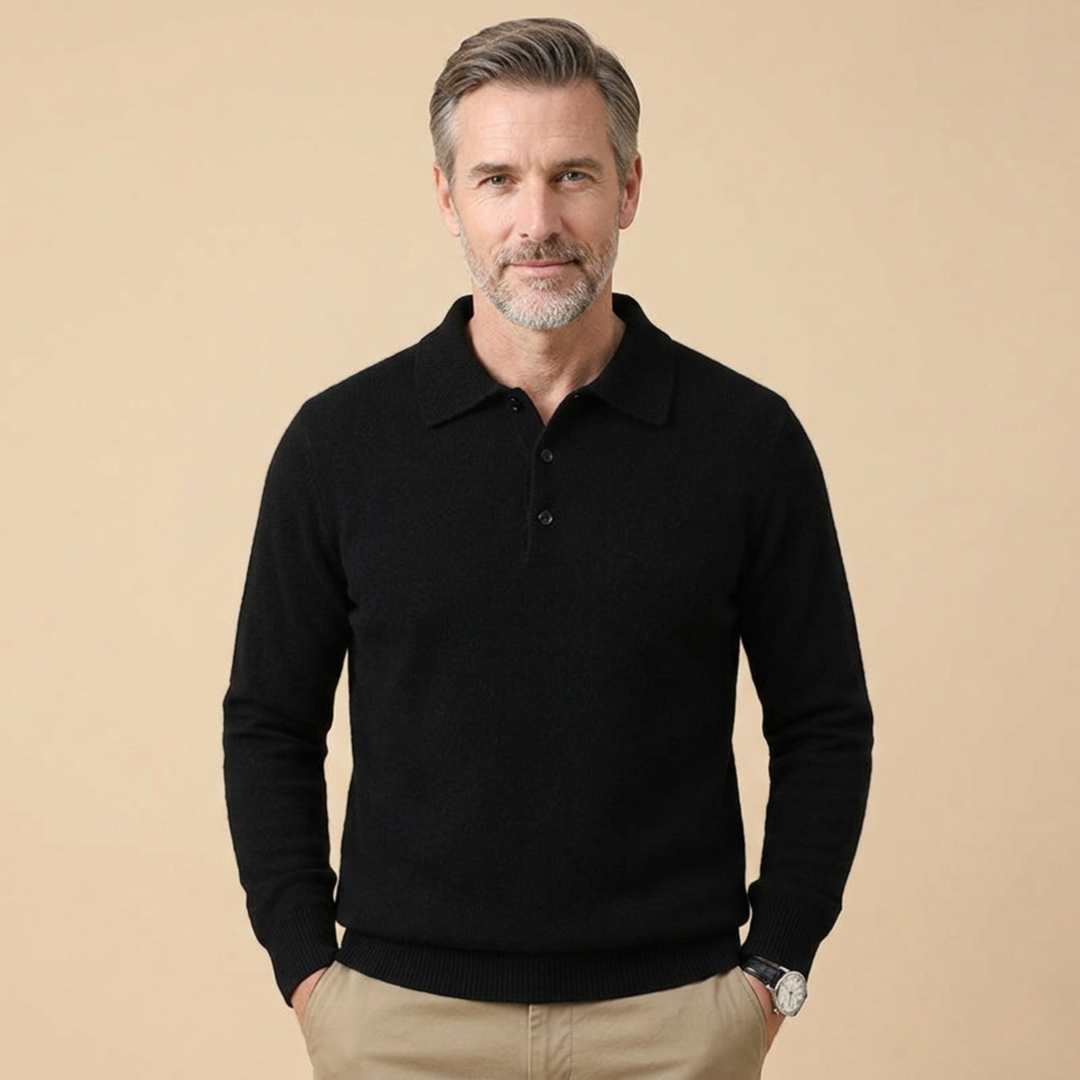 Hayden | Elegantes und stilvolles Langarm-Poloshirt