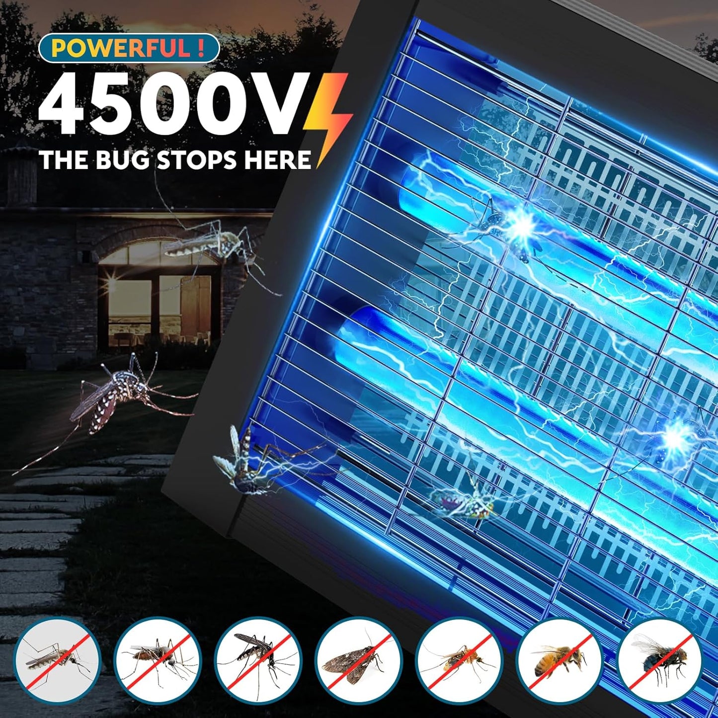 Outdoor Solar Bug Zapper (4000 sq.ft)