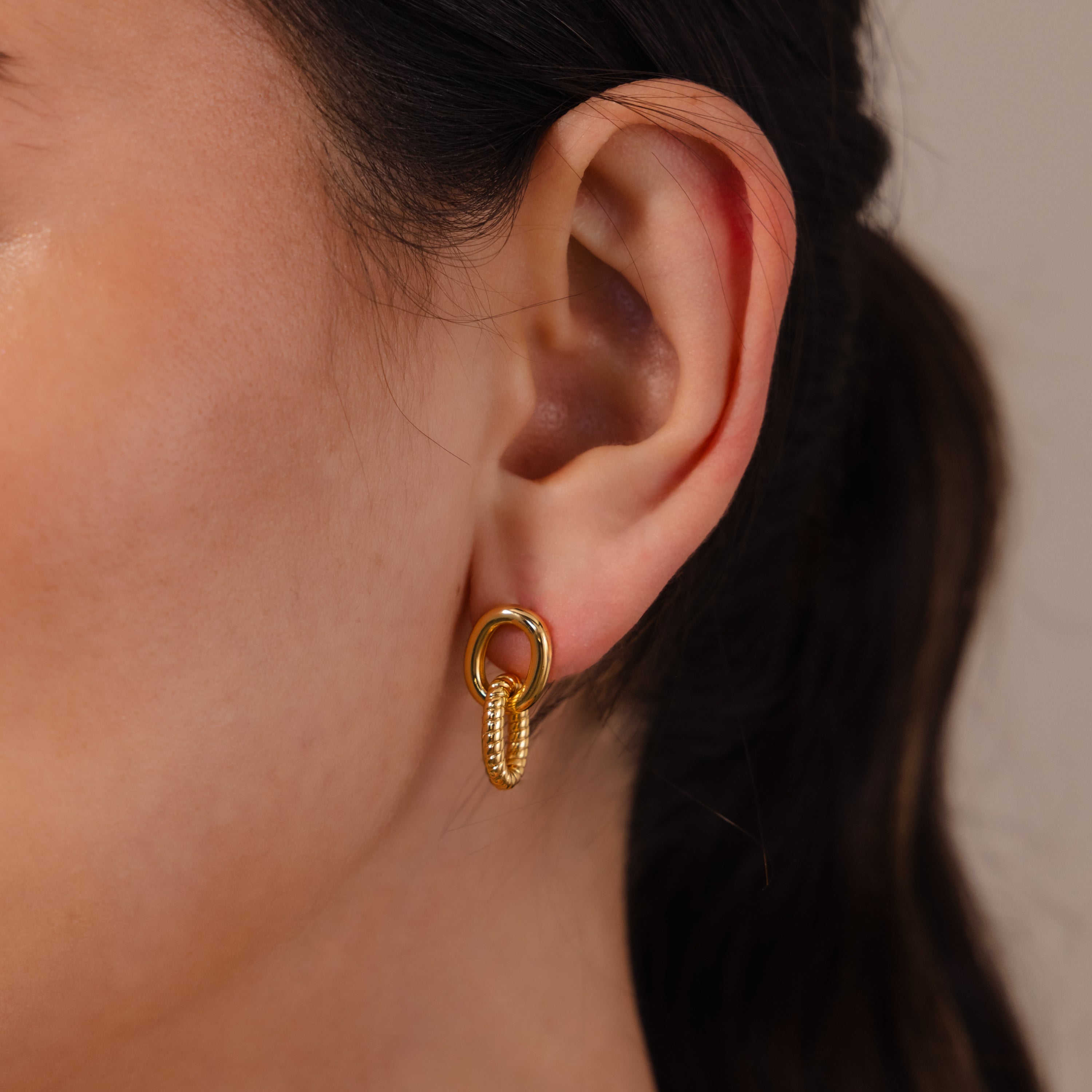 Twisted Link Earrings