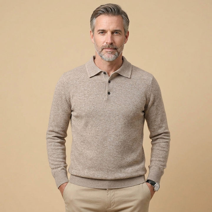 Hayden | Elegantes und stilvolles Langarm-Poloshirt