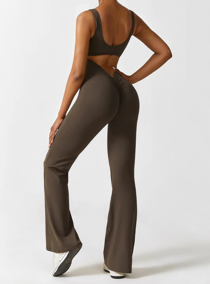 Craftsmiley V-Back Flared Jumpsuit (Pack of 2)