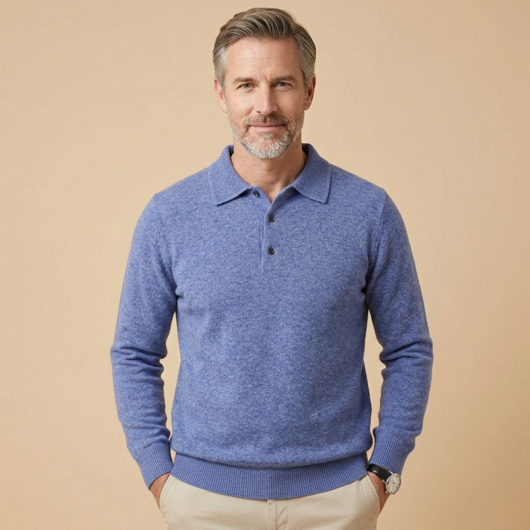 Hayden | Elegantes und stilvolles Langarm-Poloshirt
