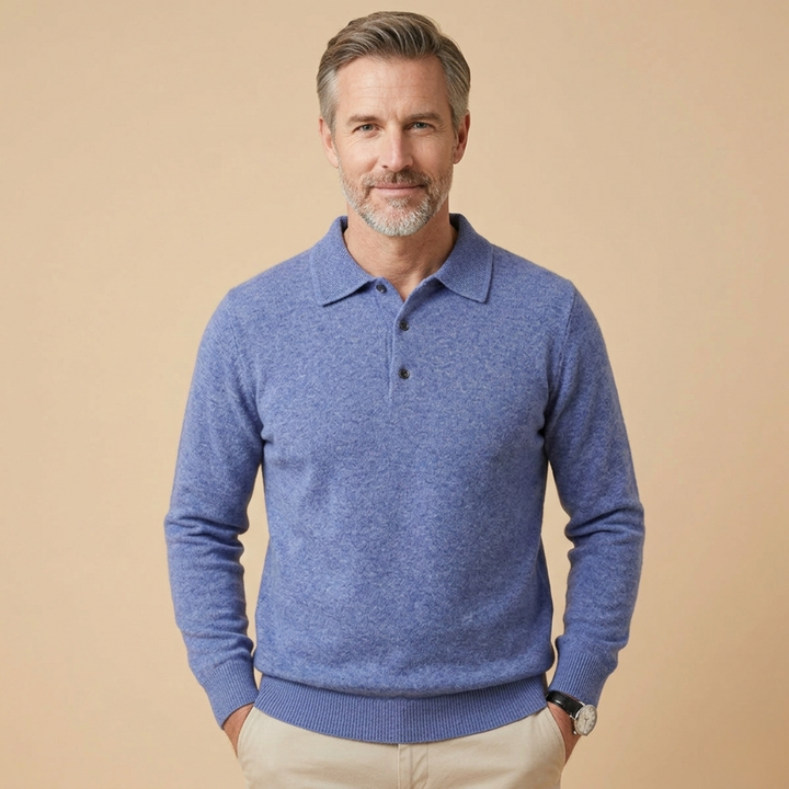 Hayden | Elegantes und stilvolles Langarm-Poloshirt