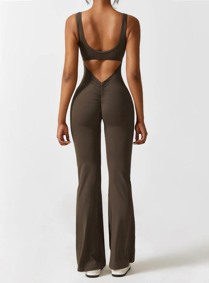 Craftsmiley V-Back Flared Jumpsuit (Pack of 2)