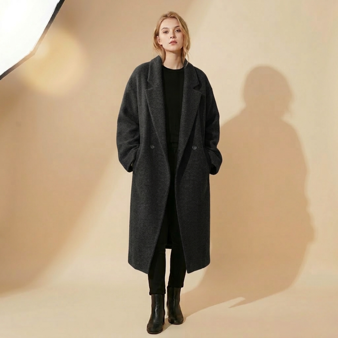 Kristi | Stylischer &amp; Oversized Winter Wollmantel