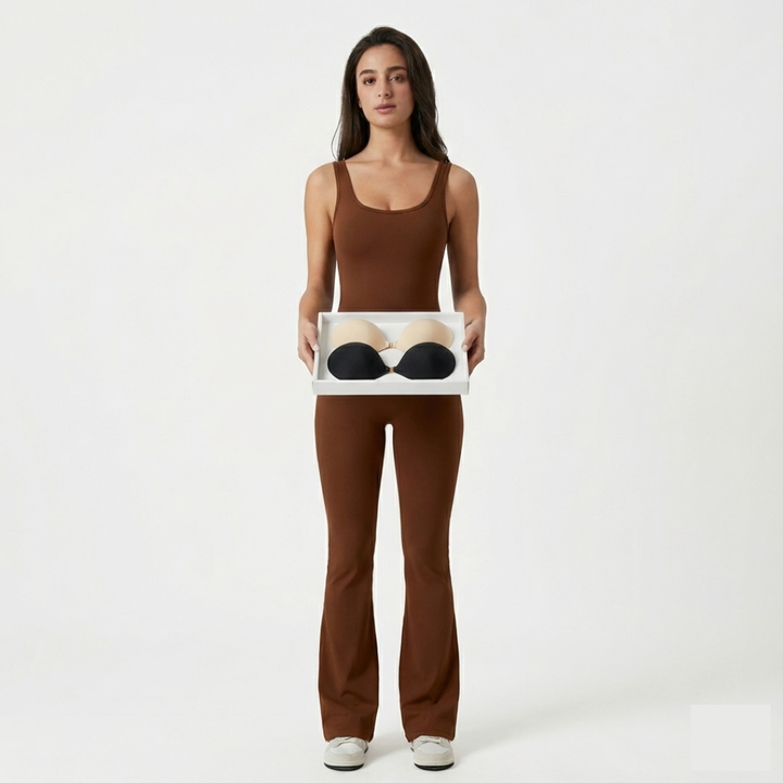 Best Sticky Bra Deal - Buy 4 Moon Bras Get 1 Free Flare Jumpsuit