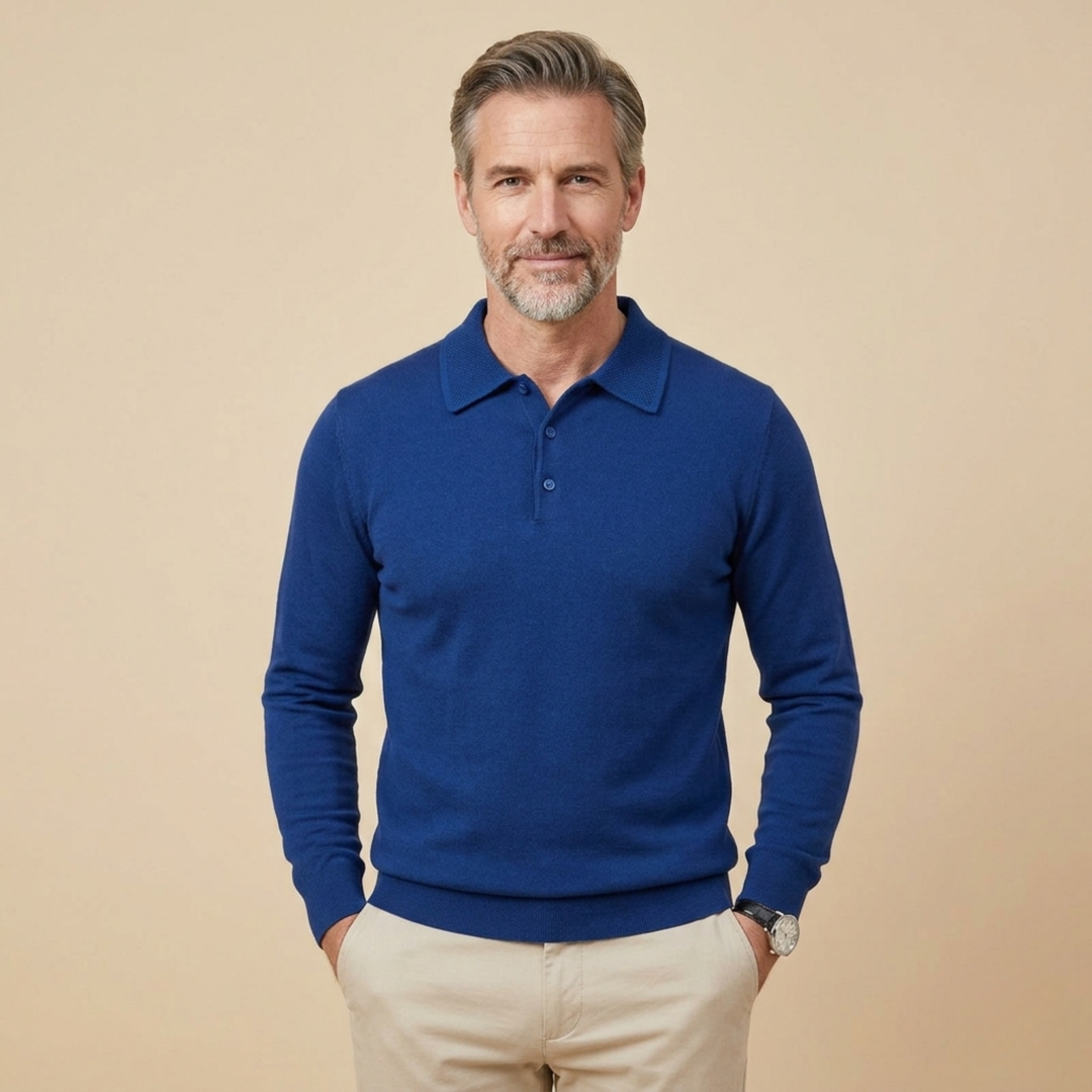 Hayden | Elegantes und stilvolles Langarm-Poloshirt