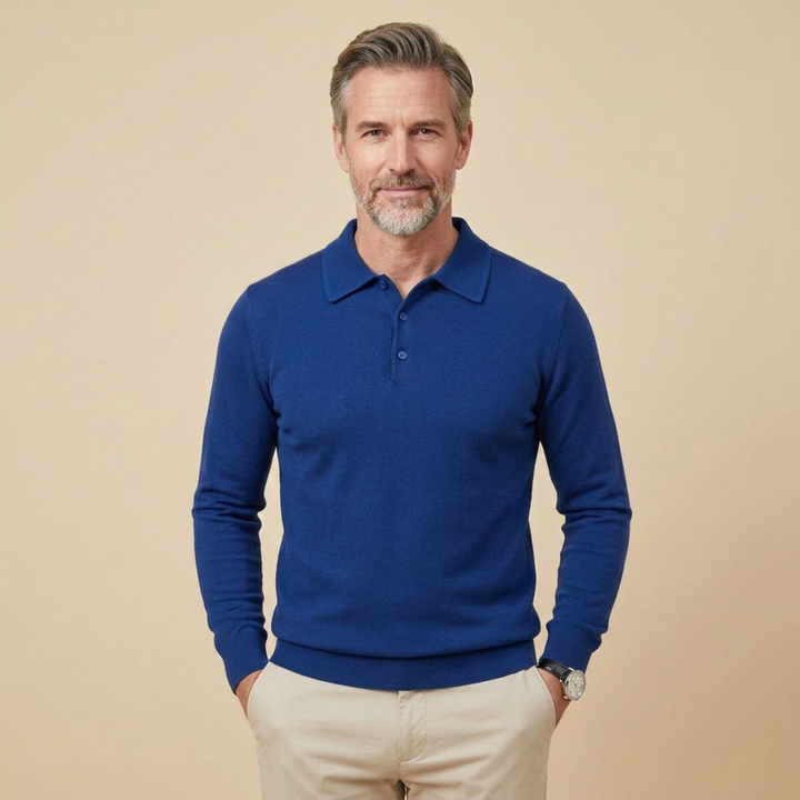 Hayden | Elegantes und stilvolles Langarm-Poloshirt