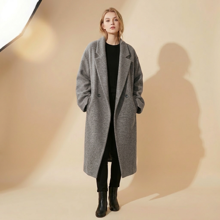 Kristi | Stylischer &amp; Oversized Winter Wollmantel