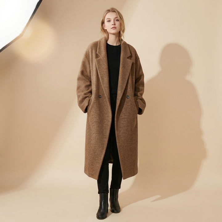 Kristi | Stylischer &amp; Oversized Winter Wollmantel