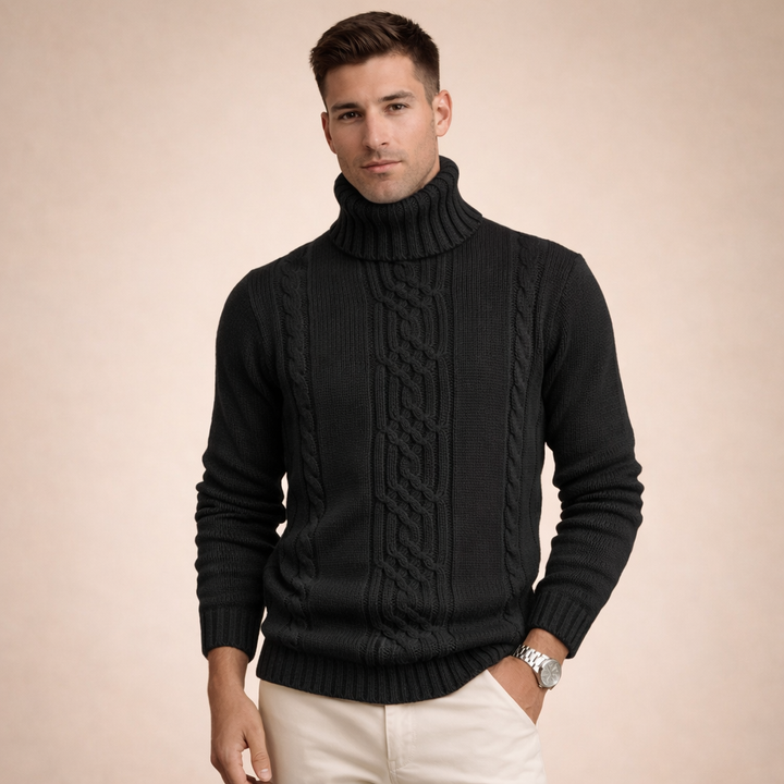 Julian | Stylischer und warmer Herren Rollkragenpullover