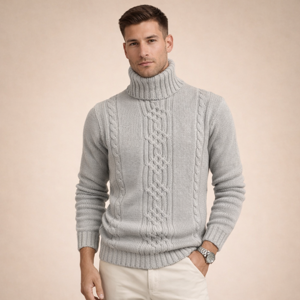 Julian | Stylischer und warmer Herren Rollkragenpullover