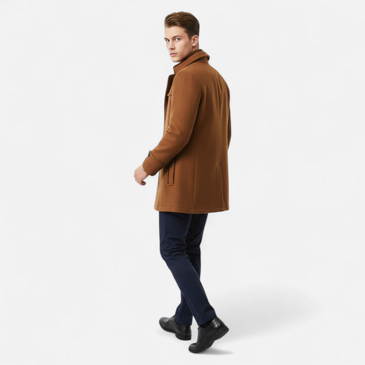 Leonard | Klassischer Trenchcoat aus Wolle für Herren