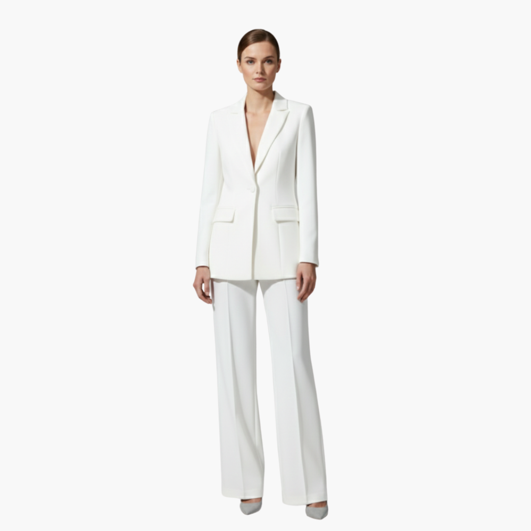 Valencia | Elegantes figurbetontes Hosenanzug-Set für Damen