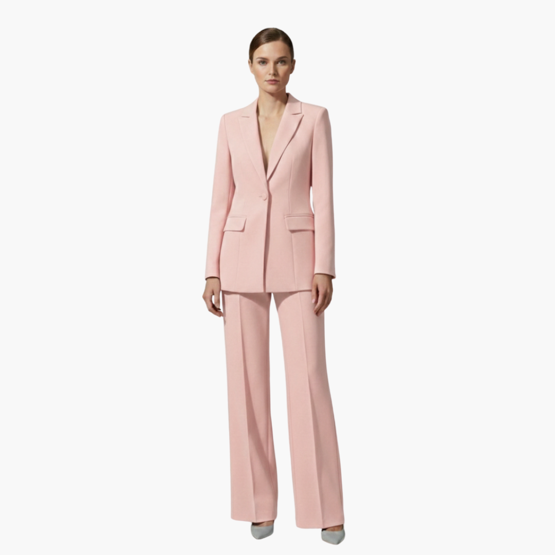 Valencia | Elegantes figurbetontes Hosenanzug-Set für Damen