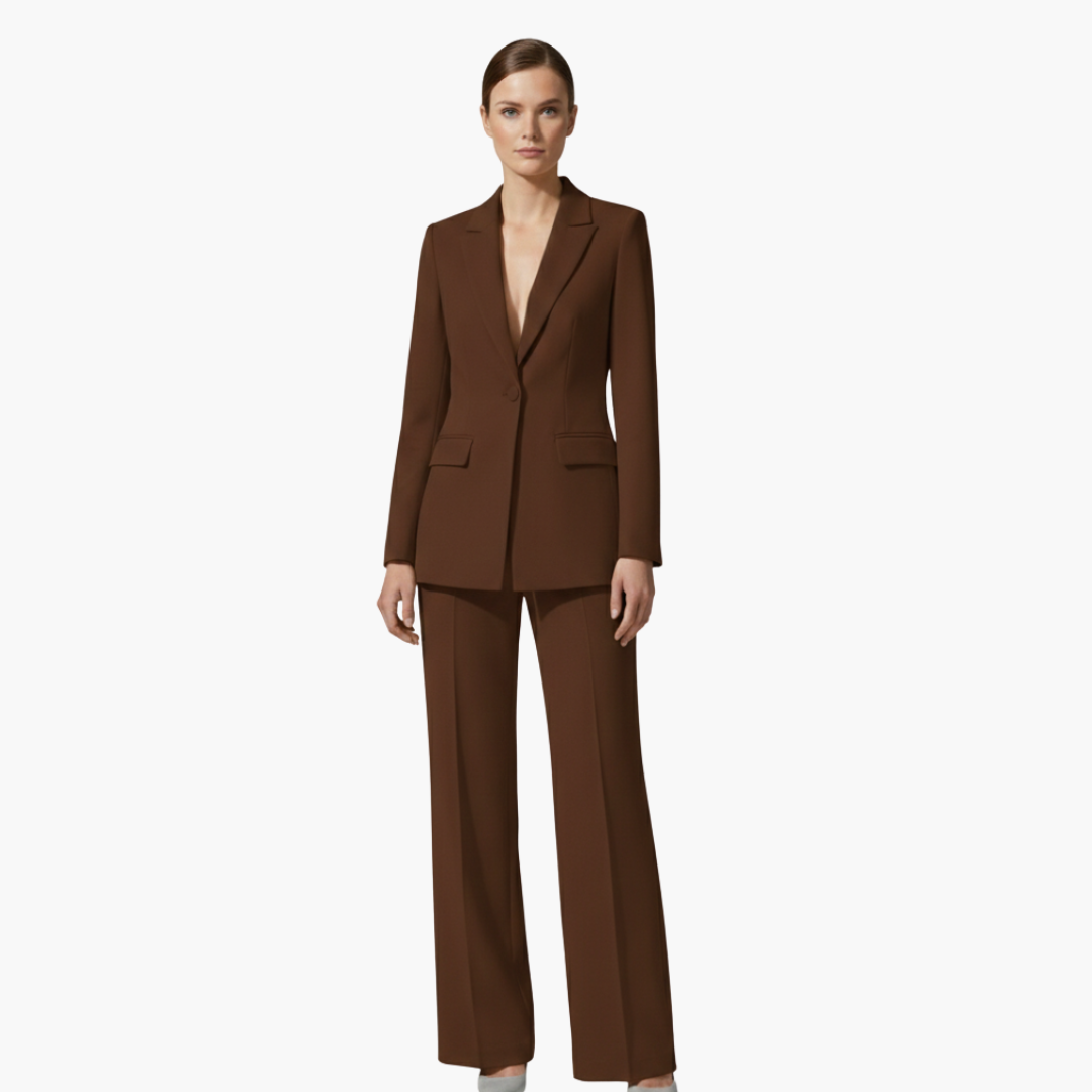 Valencia | Elegantes figurbetontes Hosenanzug-Set für Damen