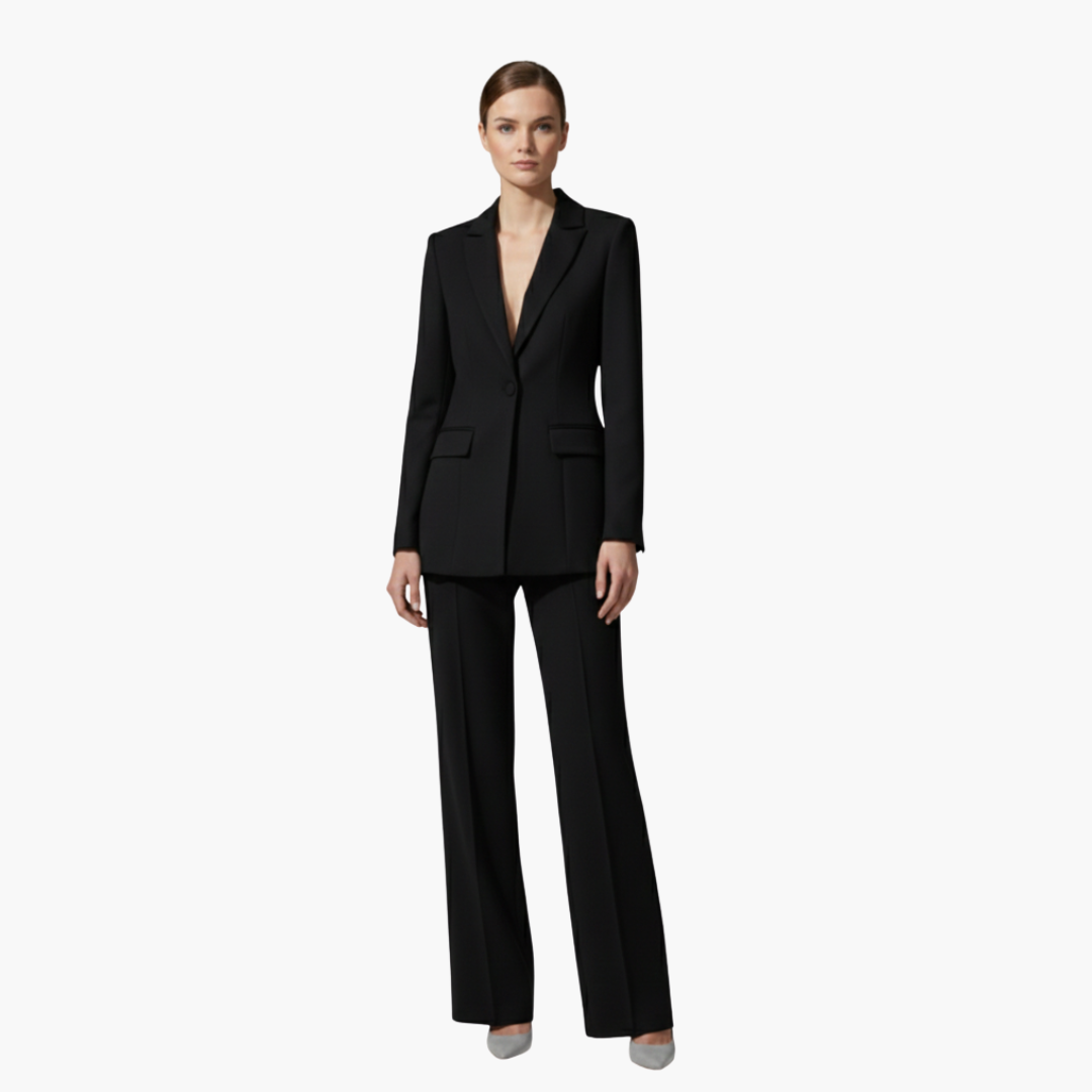 Valencia | Elegantes figurbetontes Hosenanzug-Set für Damen