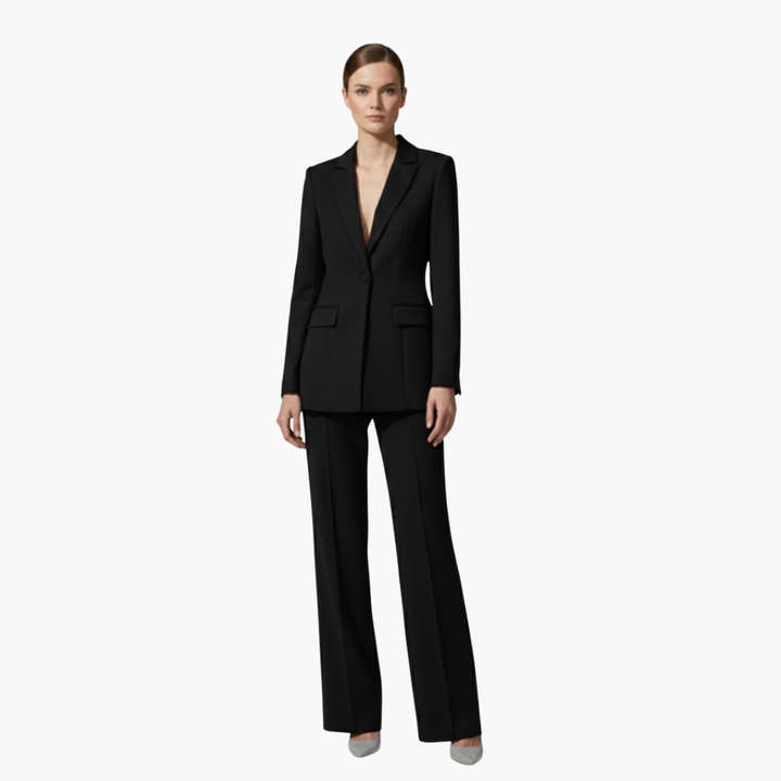 Valencia | Elegantes figurbetontes Hosenanzug-Set für Damen