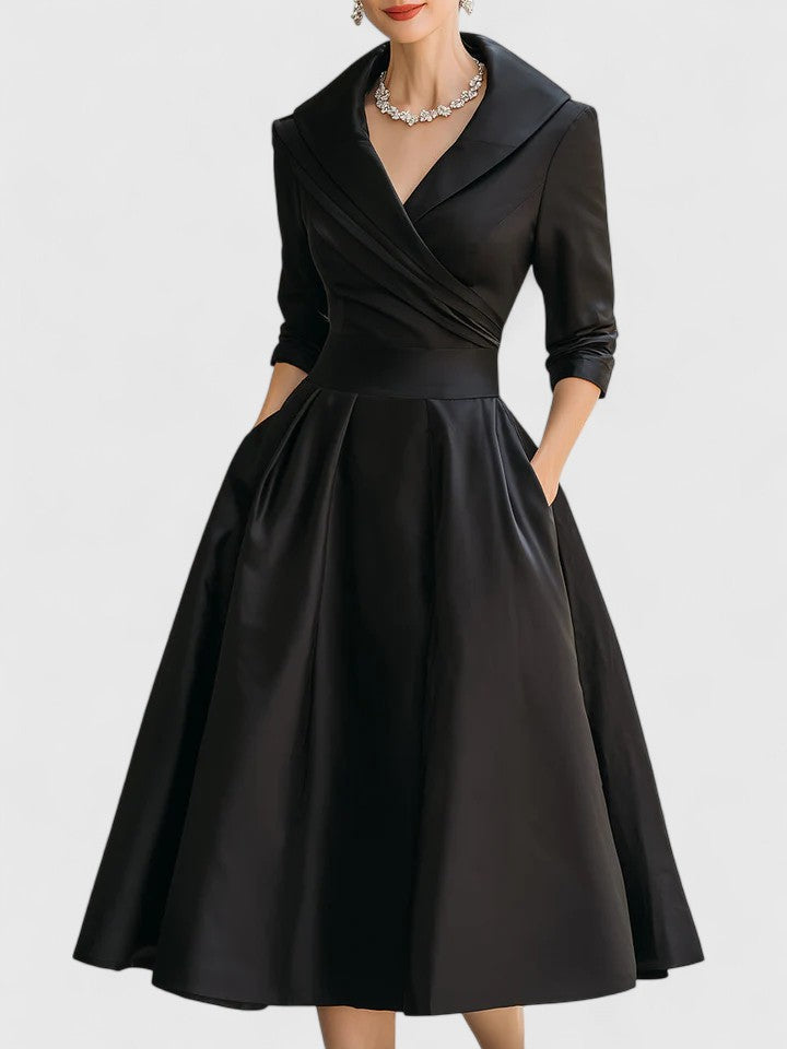 Serena | Elegant Longuette Midi Dress