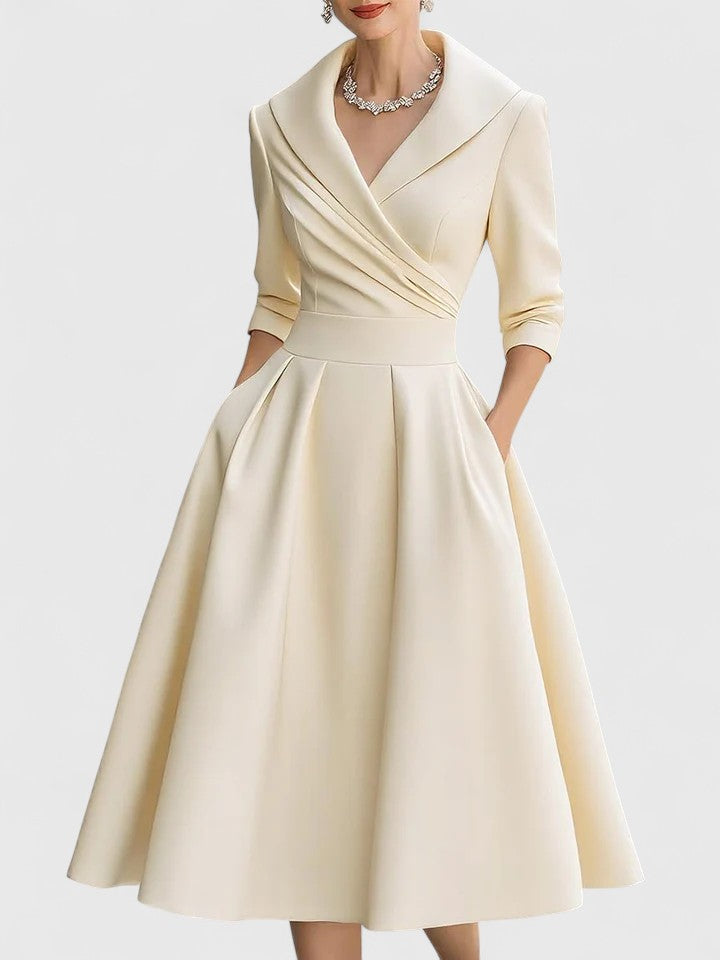Serena | Elegant Longuette Midi Dress