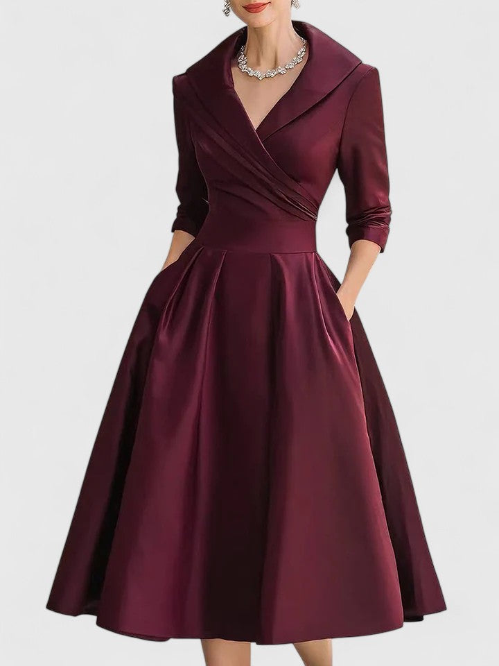 Serena | Elegant Longuette Midi Dress