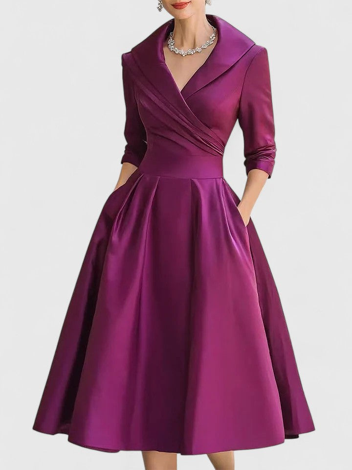 Serena | Elegant Longuette Midi Dress