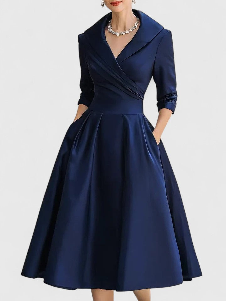 Serena | Elegant Longuette Midi Dress