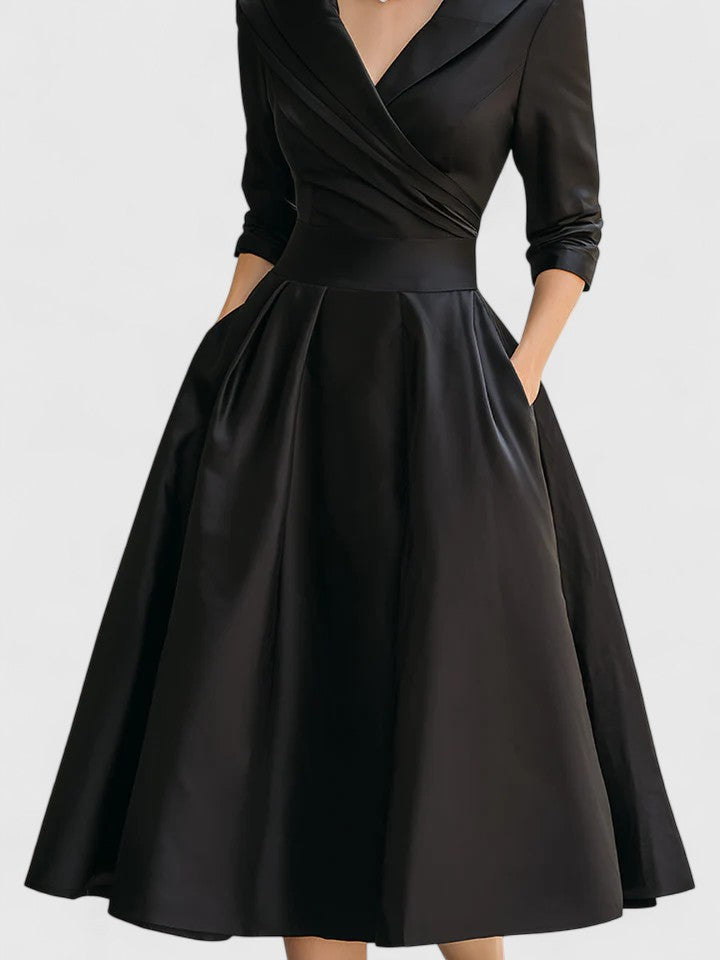 Serena | Elegant Longuette Midi Dress