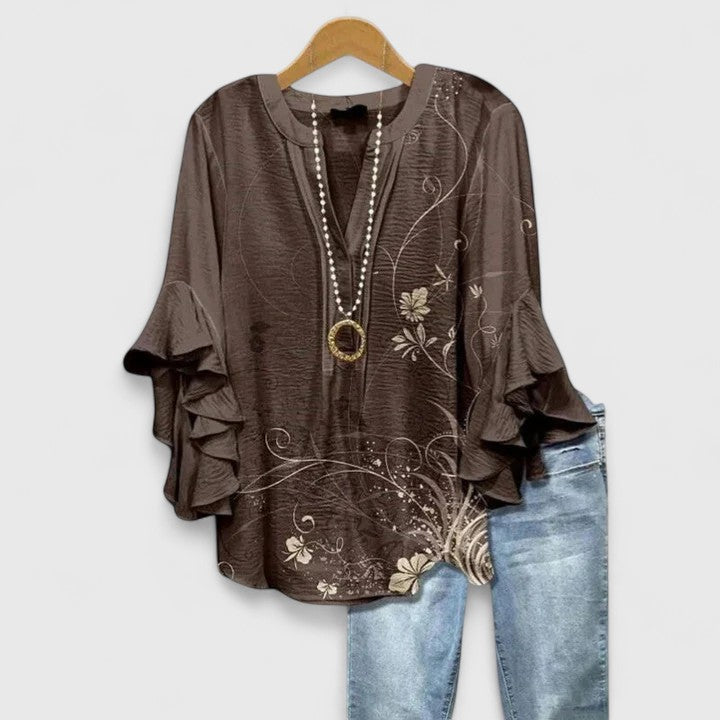 Rosalie| Elegant Floral Women’s Top