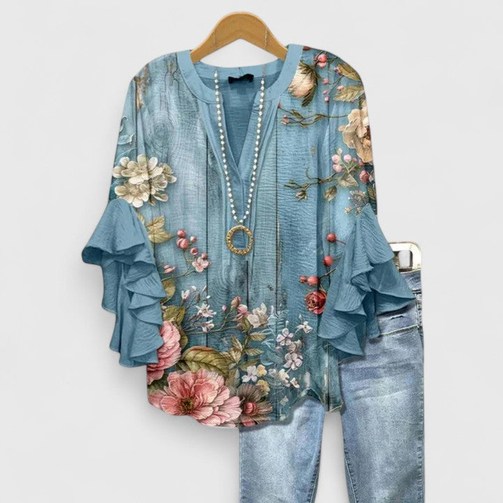Rosalie| Elegant Floral Women’s Top