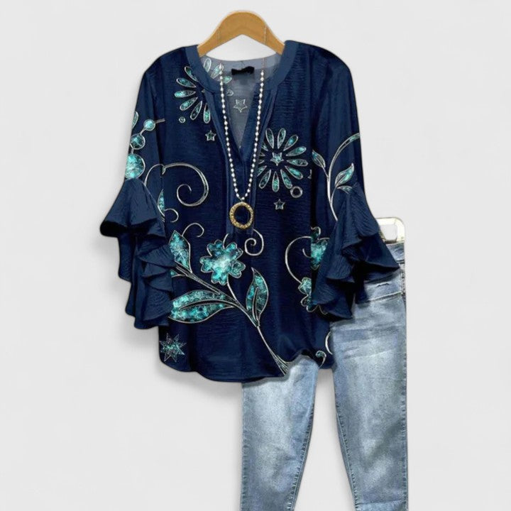 Rosalie| Elegant Floral Women’s Top