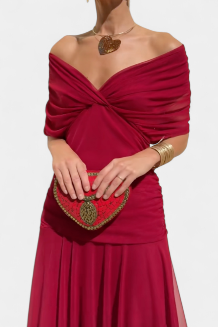 Celeste | Elegantes geblümtes Maxikleid