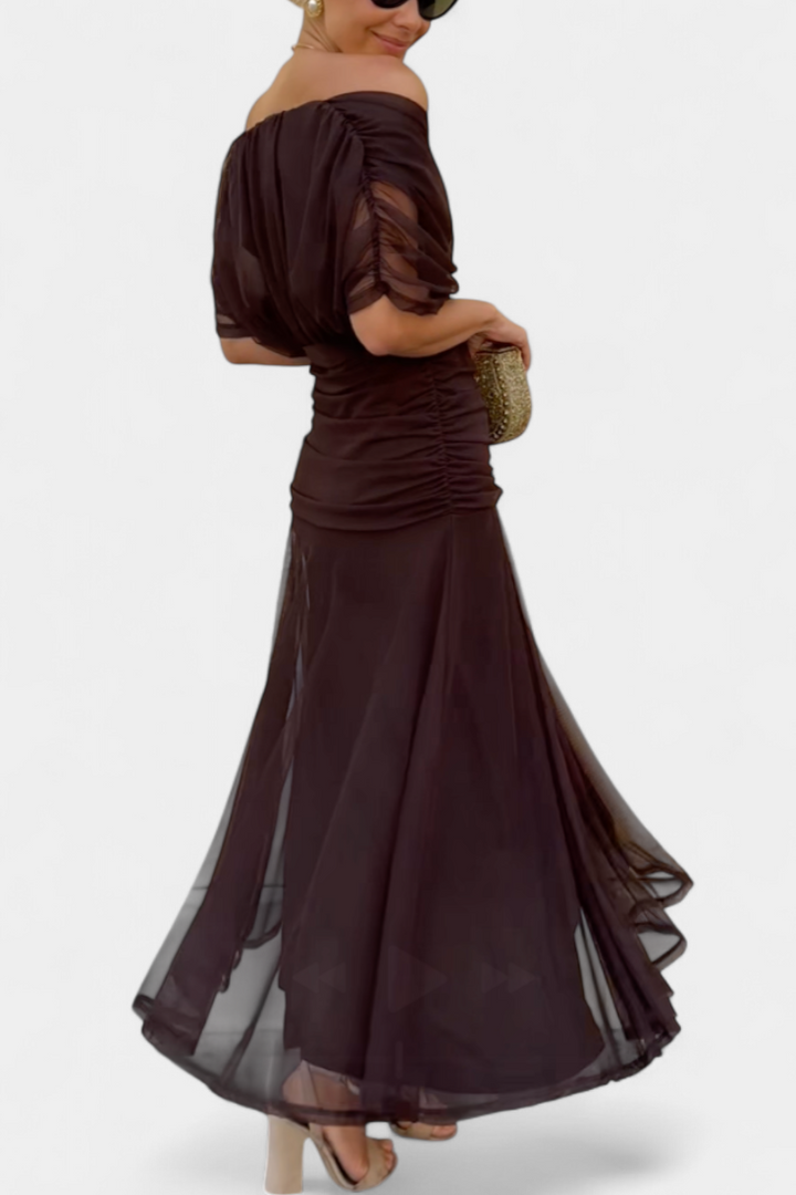 Celeste | Elegantes geblümtes Maxikleid