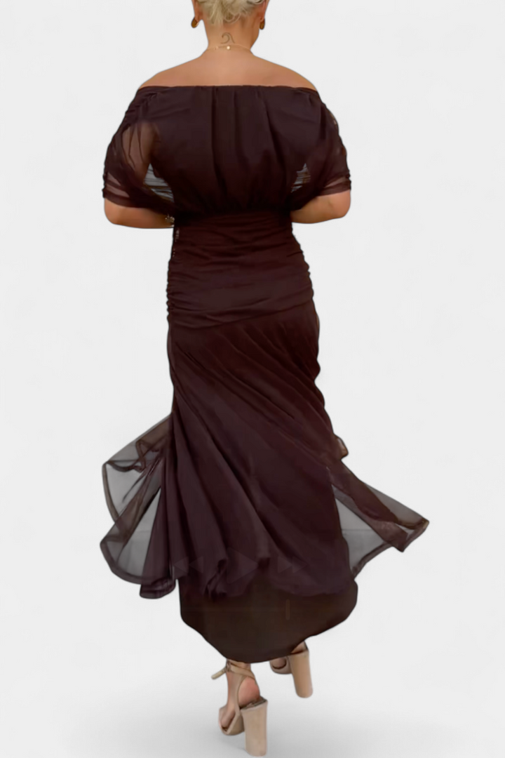 Celeste | Elegantes geblümtes Maxikleid
