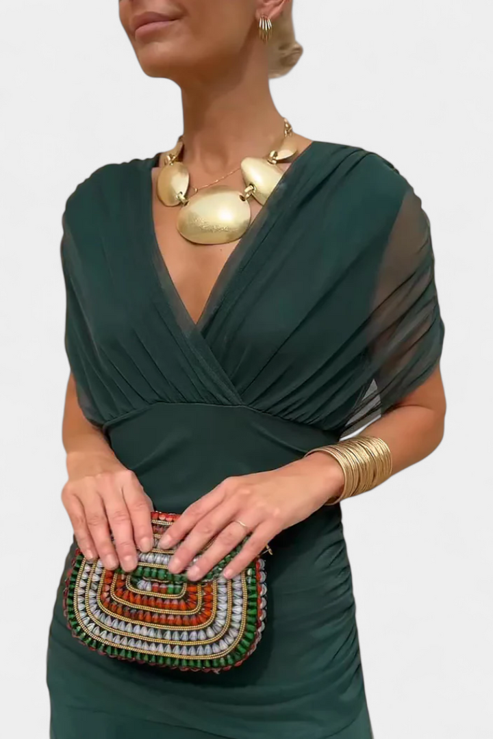 Celeste | Elegantes geblümtes Maxikleid
