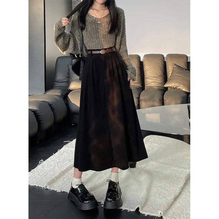 Mary | Bequemer &amp; plissierter Midirock