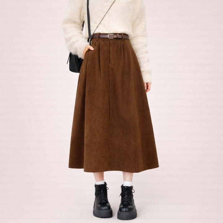 Mary | Bequemer &amp; plissierter Midirock