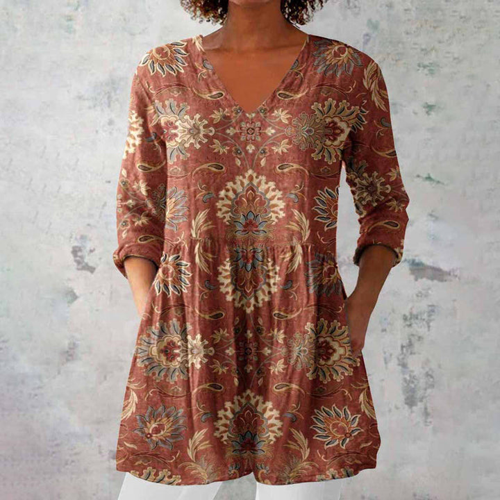 Serena | Women’s Printed Tunic Blouse